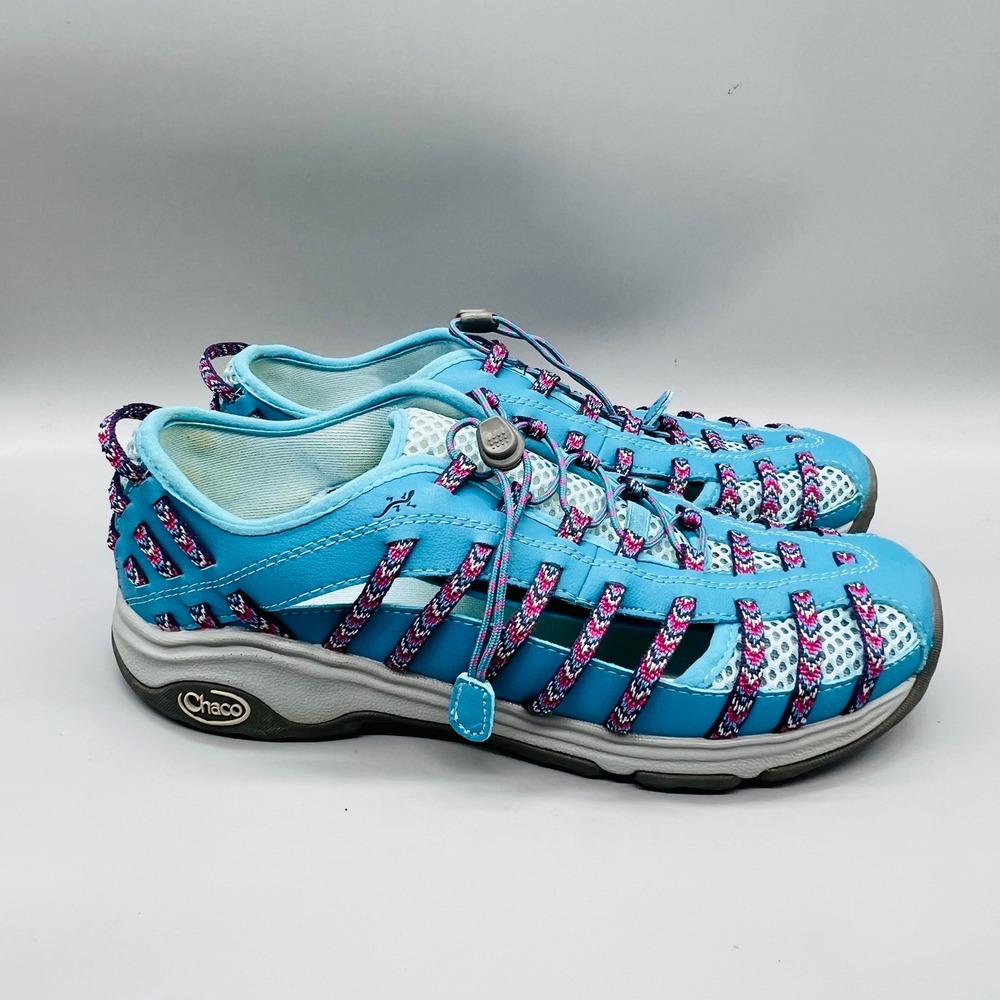 Chaco Shoes Womens 10 Blue Mesh Outcross Evo 2 Hiking Water Sneakers Comfort